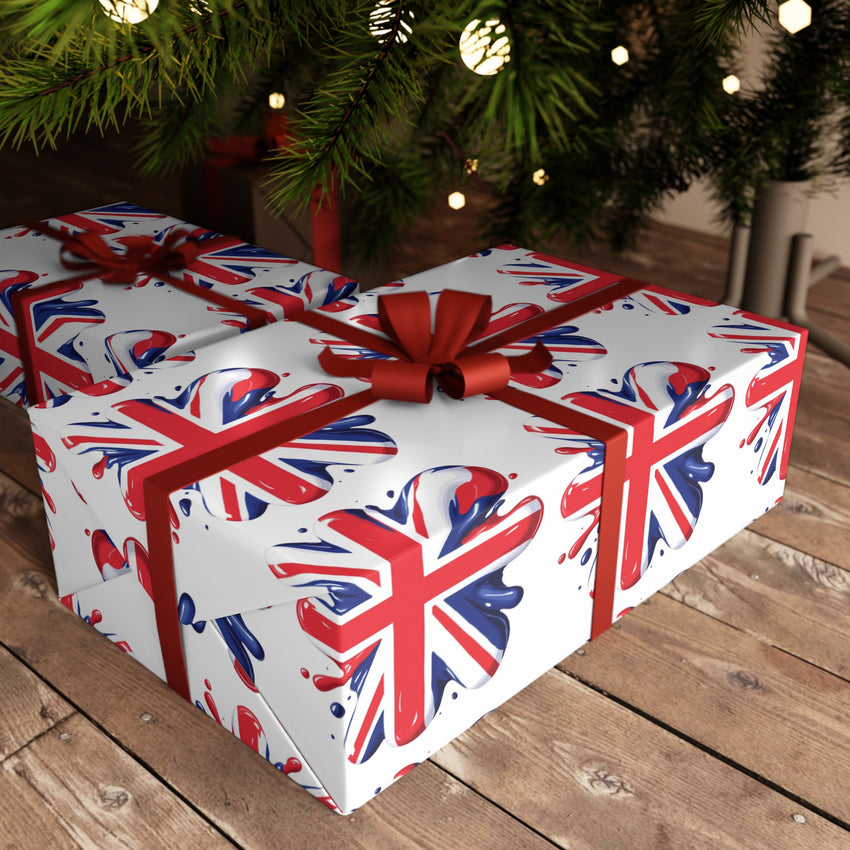 Union Jack Gift Wrapping Paper Sheets - Perfect for Celebrations & Holidays