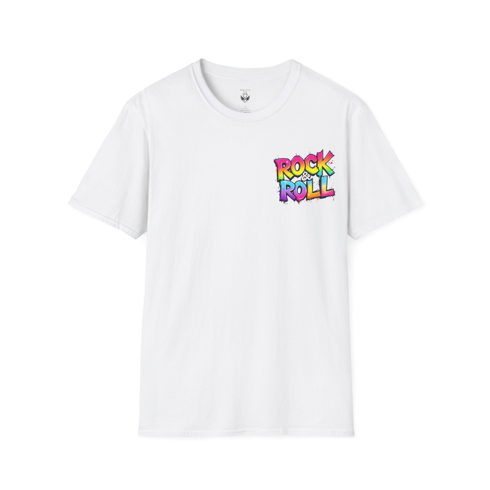Colorful Rock & Roll Unisex T-Shirt, Vintage Music Tee, Festival Shirt, Gift for Music Lovers, Concert Apparel