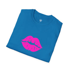 Kiss Lip Graphic Tee – Cute Unisex T-Shirt for Flirty Vibes, Perfect for Valentine's Day, Casual Outings, Gifts, Summer Fashion