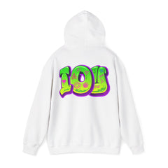Colorful Graffiti Hoodie, Unisex Heavy Blend™ Sweatshirt, Streetwear Style, Trendy Gift for Teens, Casual Wear, Festive Fashion, [...]