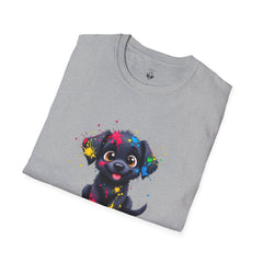Cute Puppy Art Unisex T-Shirt, Dog Lover Shirt, Pet Parent Gift, Casual Wear, Funny Graphic Tee