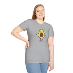 Cute Avocado Tee, Fun T-Shirt for Foodies, Gift for Friends, Cute Apparel, Casual Wear, Summer Outfit