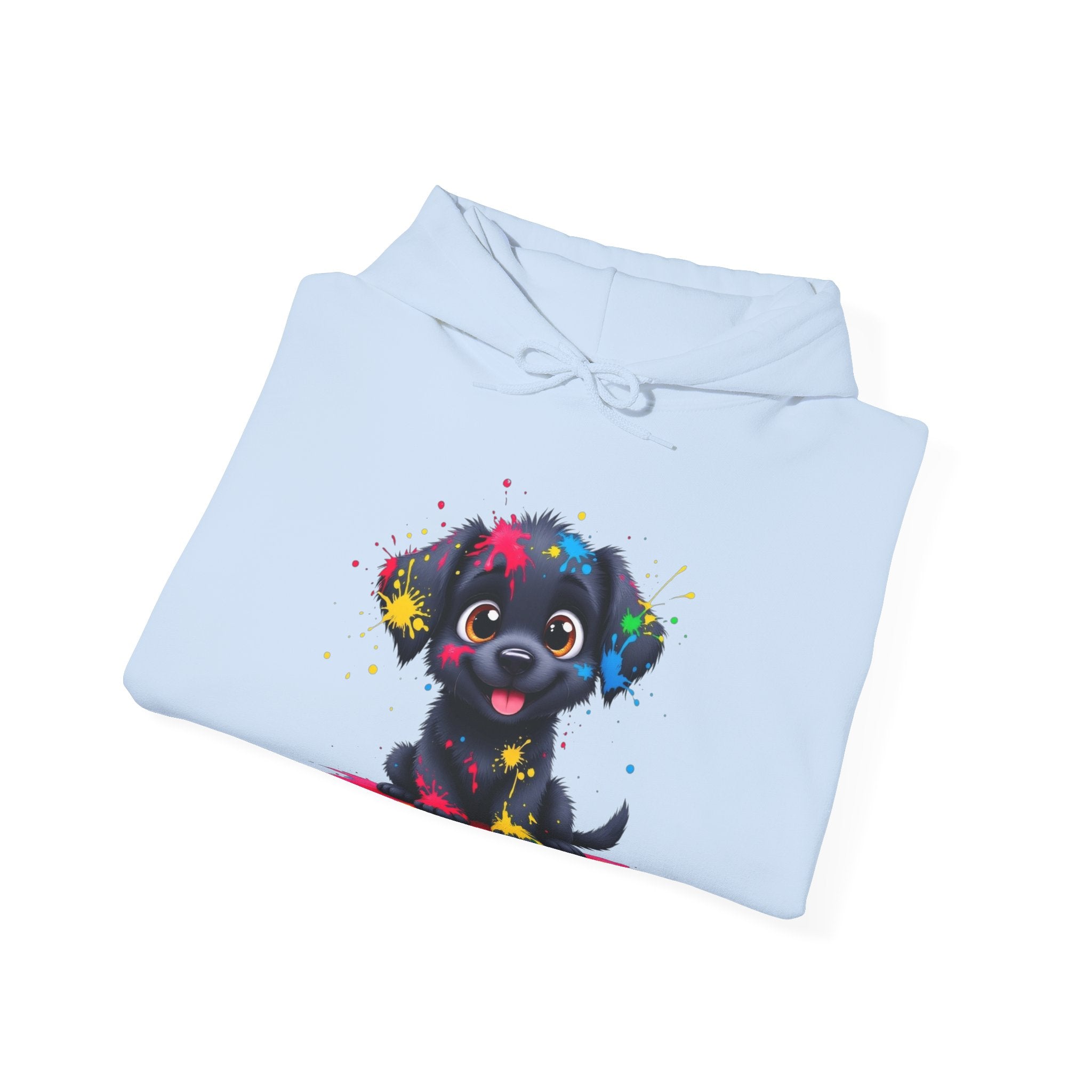 Colorful Puppy Sweatshirt - Cozy Pet Lover Hoodie, Gift for Dog Owners, Birthday Present, Dog-Themed Apparel, Animal Lover Fashion