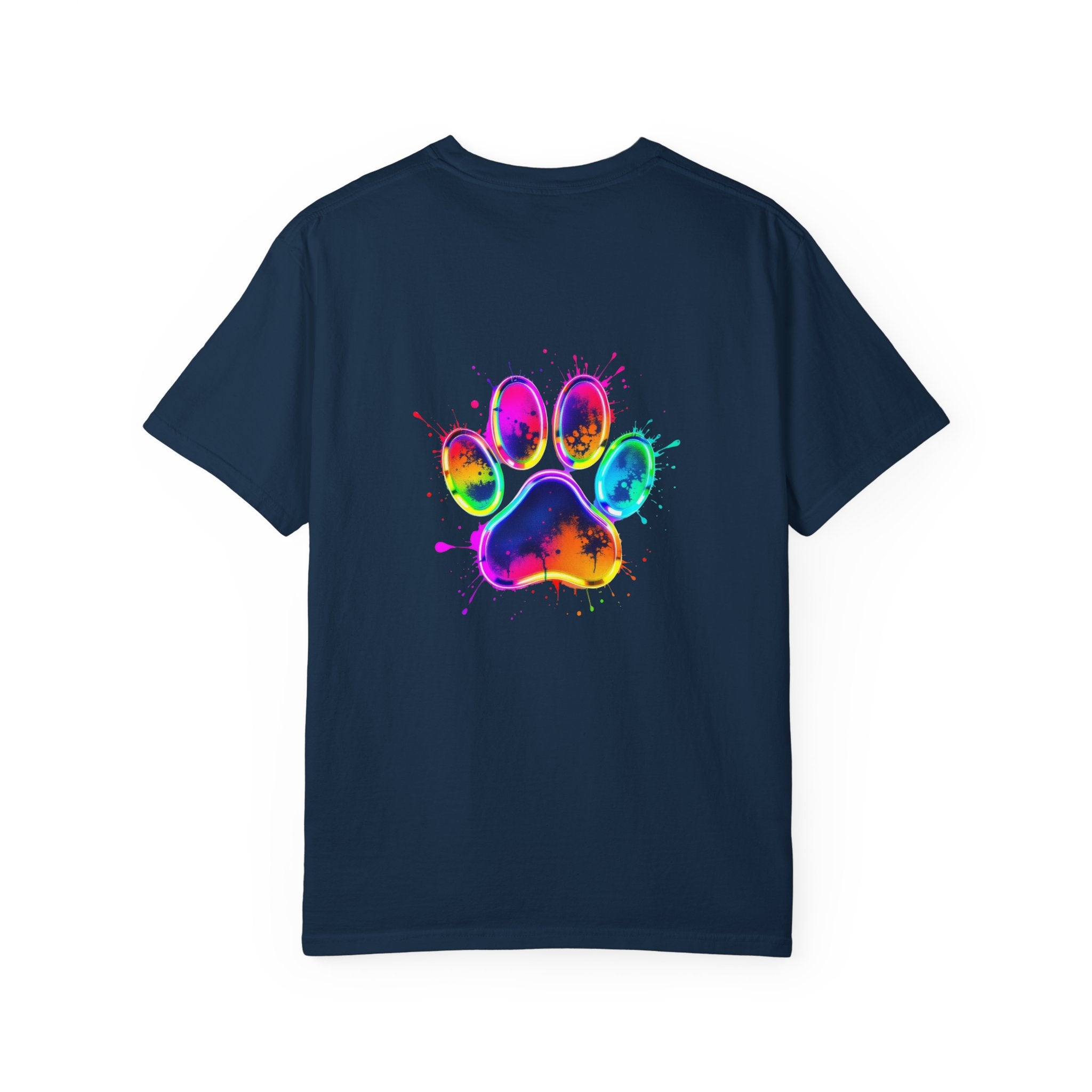 Paw print Graphic T-Shirt, Unisex Vintage Tee, Perfect for Festivals, Beach Days, and Casual Wear, Gift for Sun Lovers
