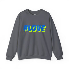 #Love Unisex Heavy Blend™ Crewneck Sweatshirt - Cozy Gift for Friends, Valentine's Day, Casual Wear, Gift for Her, Everyday Comfort