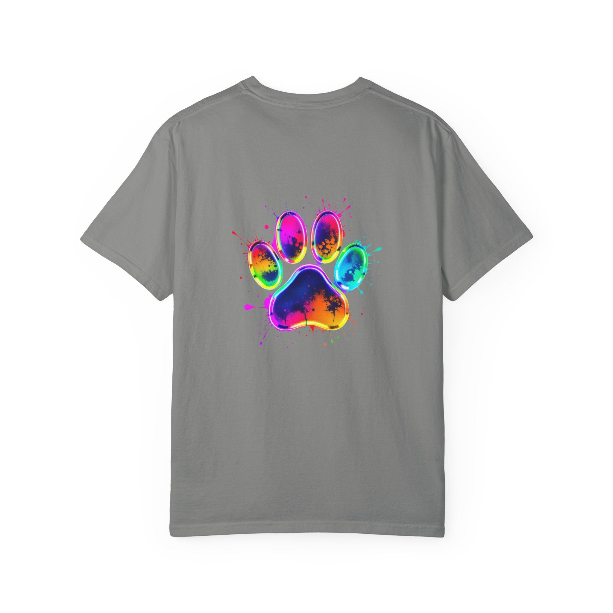 Paw print Graphic T-Shirt, Unisex Vintage Tee, Perfect for Festivals, Beach Days, and Casual Wear, Gift for Sun Lovers