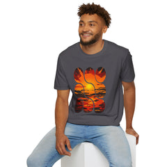 Sunset Inspired Unisex T-Shirt, Colorful Graphic Tee, Retro Summer Apparel, Gift for Friends, Casual Weekend Wear