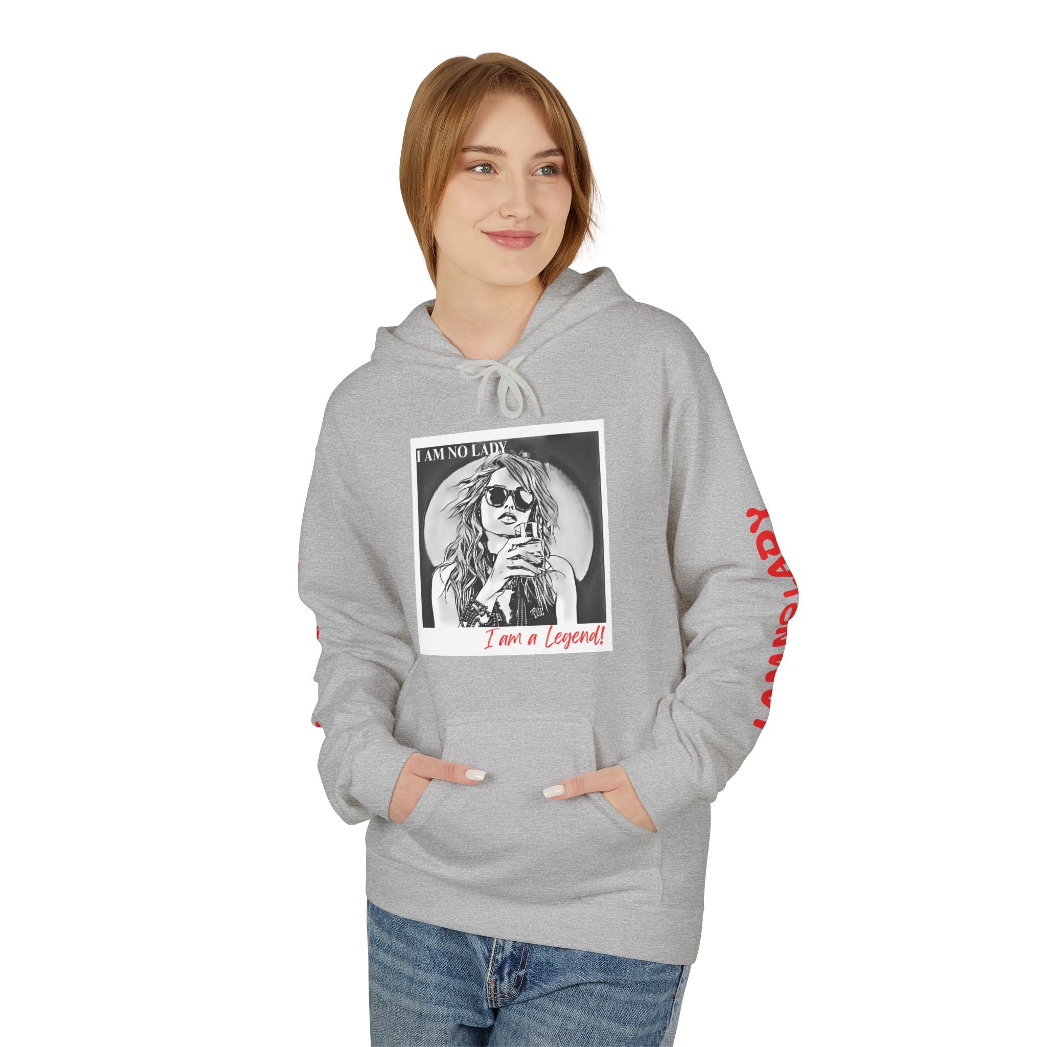 Legendary Spirit Hoodie - Unisex Fleece Sweatshirt, Motivational Gift, Trendy Streetwear, Perfect for Casual Days, Unique Statement Piece