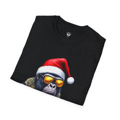Cool Gorilla Santa T-Shirt | Funny Holiday Tee | Unisex Gift for Christmas, Party Wear, Family Gathering, Casual Style
