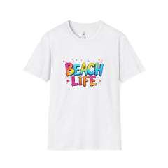Beach Life Unisex Softstyle T-Shirt, Summer Vibes, Casual Wear, Beach Vacation, Gift for Beach Lovers