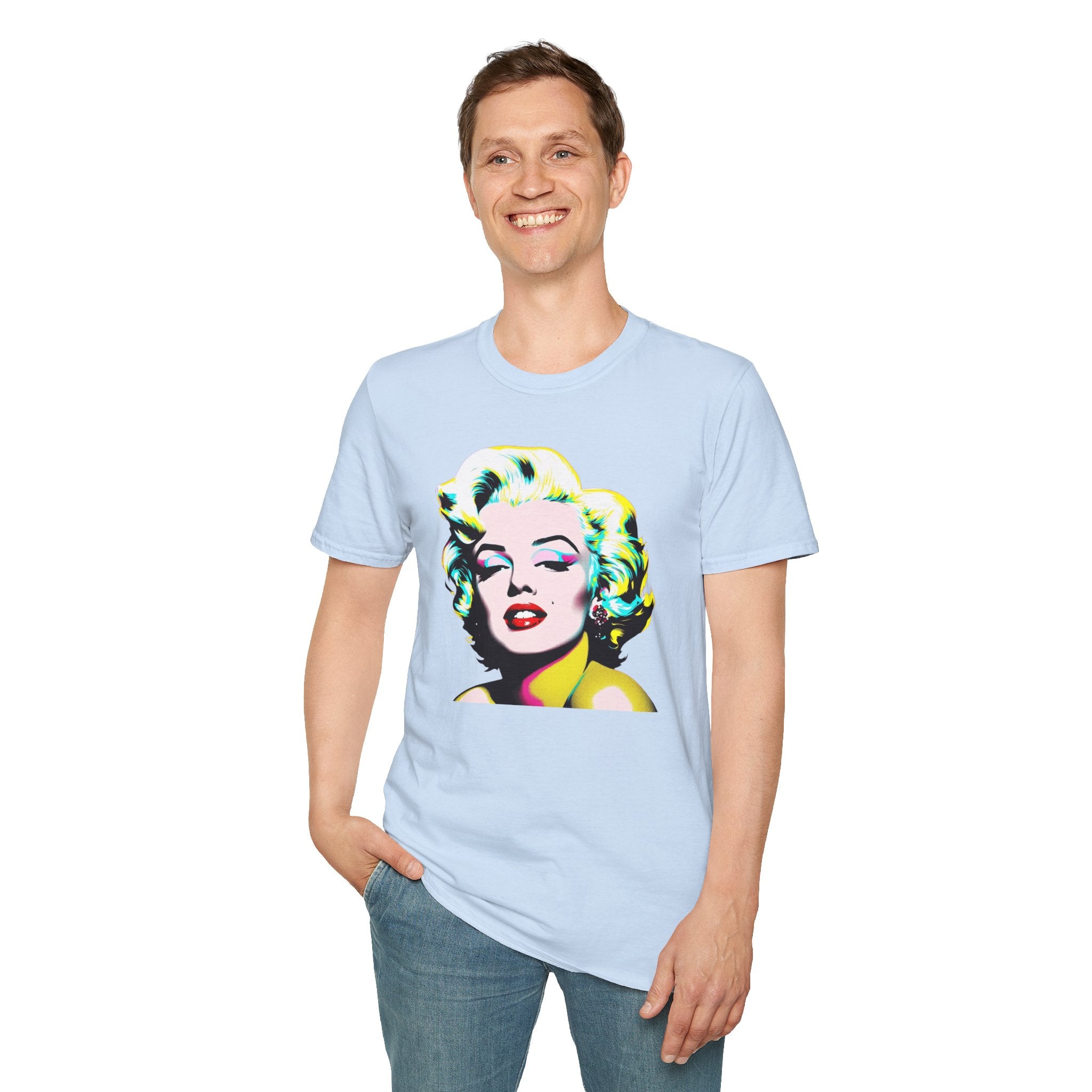 Pop Art Marilyn Monroe Unisex T-Shirt, Retro Tee, Vintage Style Shirt, Gift for Her, 90s Nostalgia Fashion