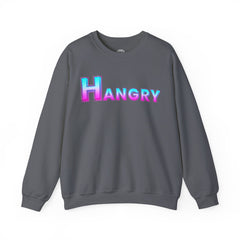 Hangry Unisex Crewneck Sweatshirt - Cozy Gift for Food Lovers, Fall Apparel, Perfect for Casual Outfits, Birthday & Holiday Gifts