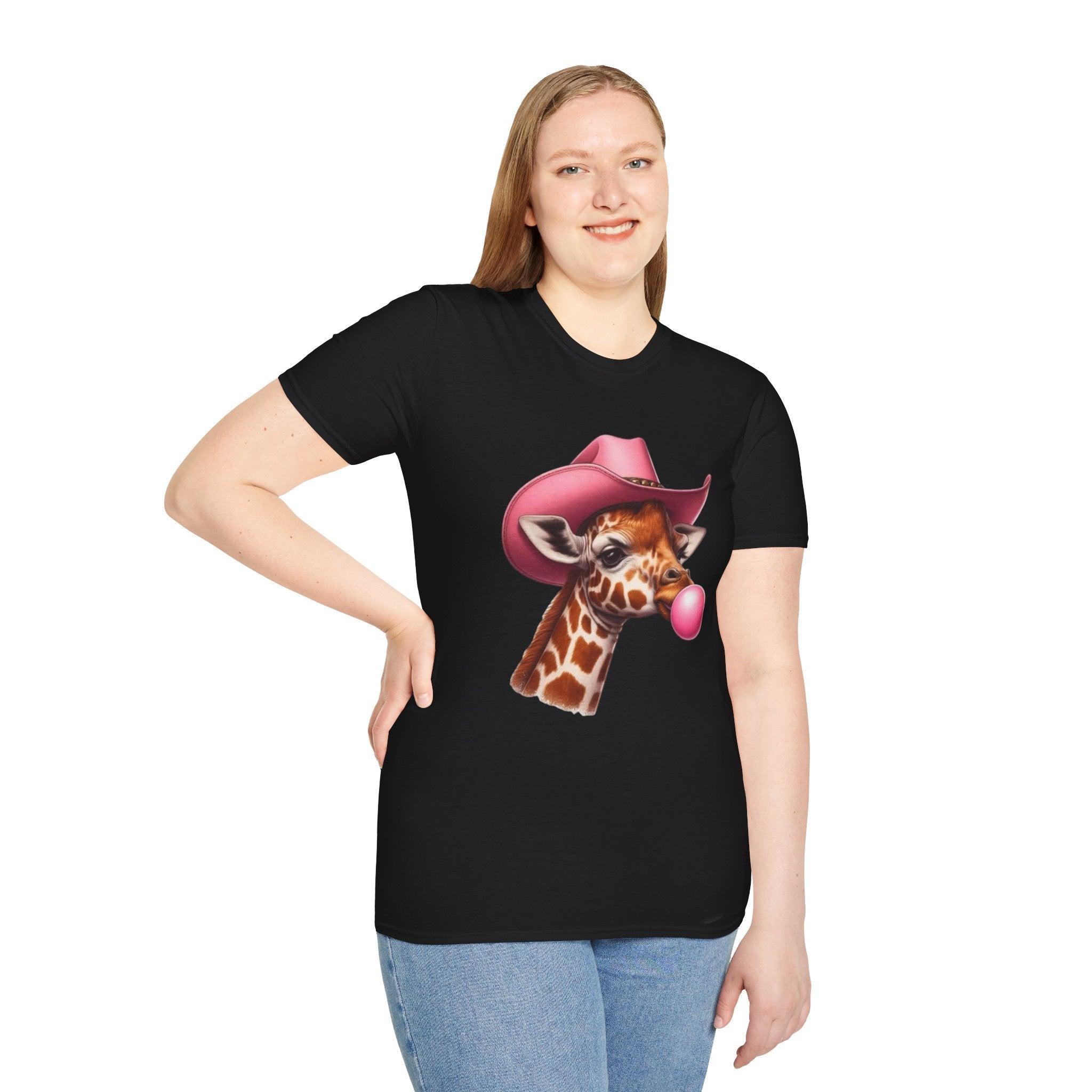 Whimsical Giraffe T-Shirt, Fun Casual Tee, Gifts for Animal Lovers, Birthday Apparel, Cute Graphic Shirt
