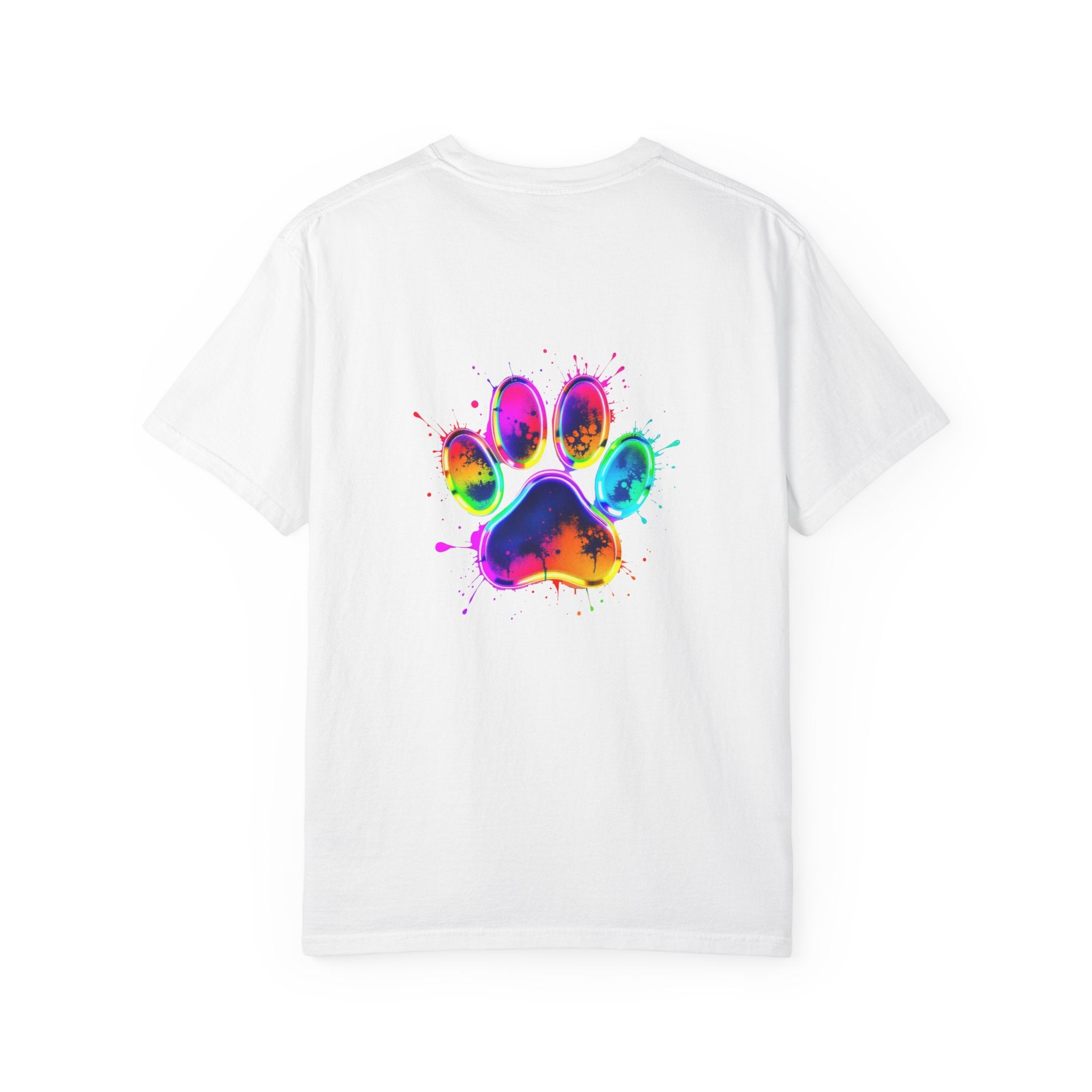 Paw print Graphic T-Shirt, Unisex Vintage Tee, Perfect for Festivals, Beach Days, and Casual Wear, Gift for Sun Lovers
