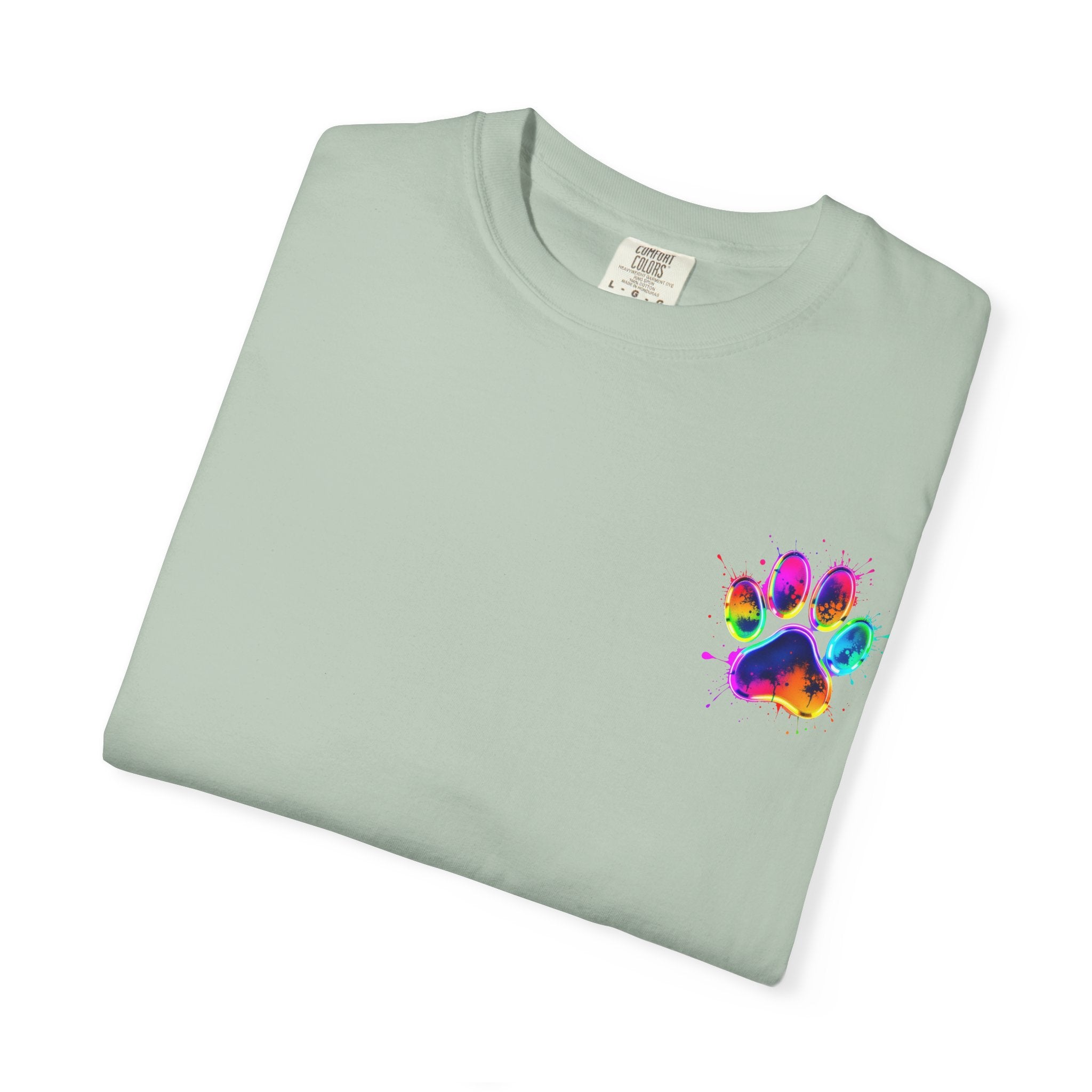 Paw print Graphic T-Shirt, Unisex Vintage Tee, Perfect for Festivals, Beach Days, and Casual Wear, Gift for Sun Lovers