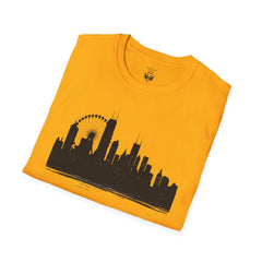 Skyline Unisex T-Shirt | City Lover Tee, Urban Art Shirt, Gift for Travelers, Vibrant Summer Apparel, Graphic T-Shirt