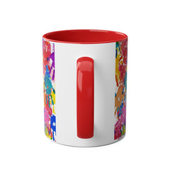 Vibrant Handprint Coffee Mug - 11oz Colorful Gift for Kids & Families