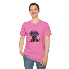 Cute Puppy Art Unisex T-Shirt, Dog Lover Shirt, Pet Parent Gift, Casual Wear, Funny Graphic Tee