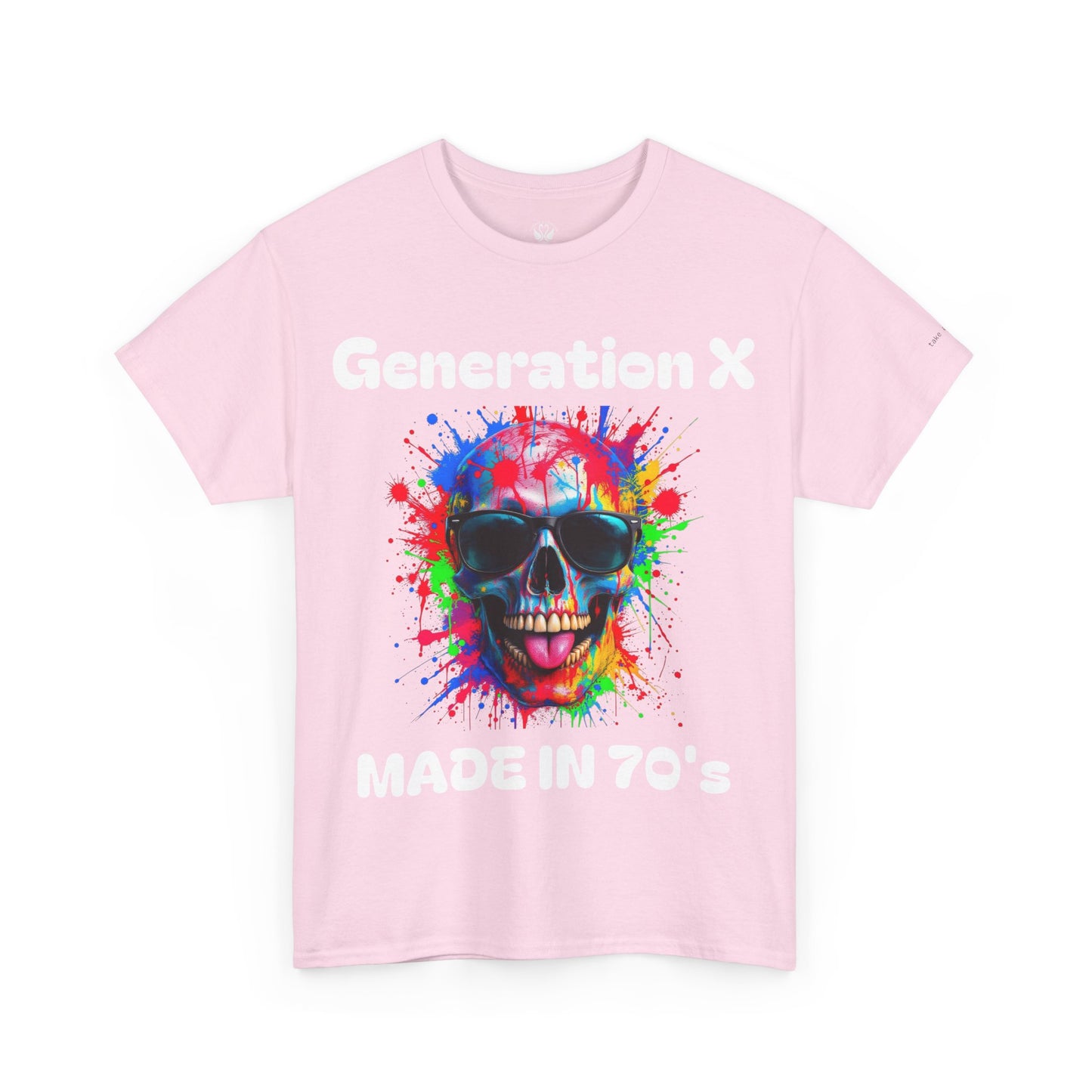 Vibrant Skull Graphic Unisex Heavy Cotton Tee