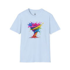 Vibrant Splash Art Tee, Colorful Unisex T-Shirt, Fun Graphic Tee, Summer Festival Top, Gift for Art Lovers, Casual Everyday Wear