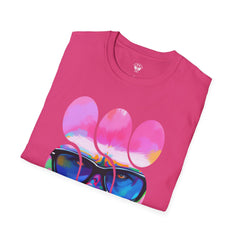 Vibrant Gorilla Graphic Tee, Unisex Softstyle T-Shirt, Funky Apparel, Casual Wear, Gift for Animal Lovers, Summer Collection