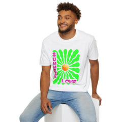 Retro Summer Love T-Shirt | Unisex, Colorful Graphic Tee, Perfect for Festivals, Beach Days, and Summer Celebrations