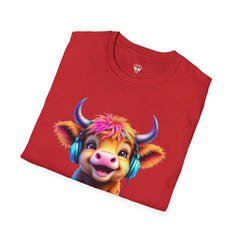 Cute Cow Graphic T-Shirt, Fun Animal Tee, Unisex Casual Wear, Gift for Cow Lovers, Trendy Summer Shirt