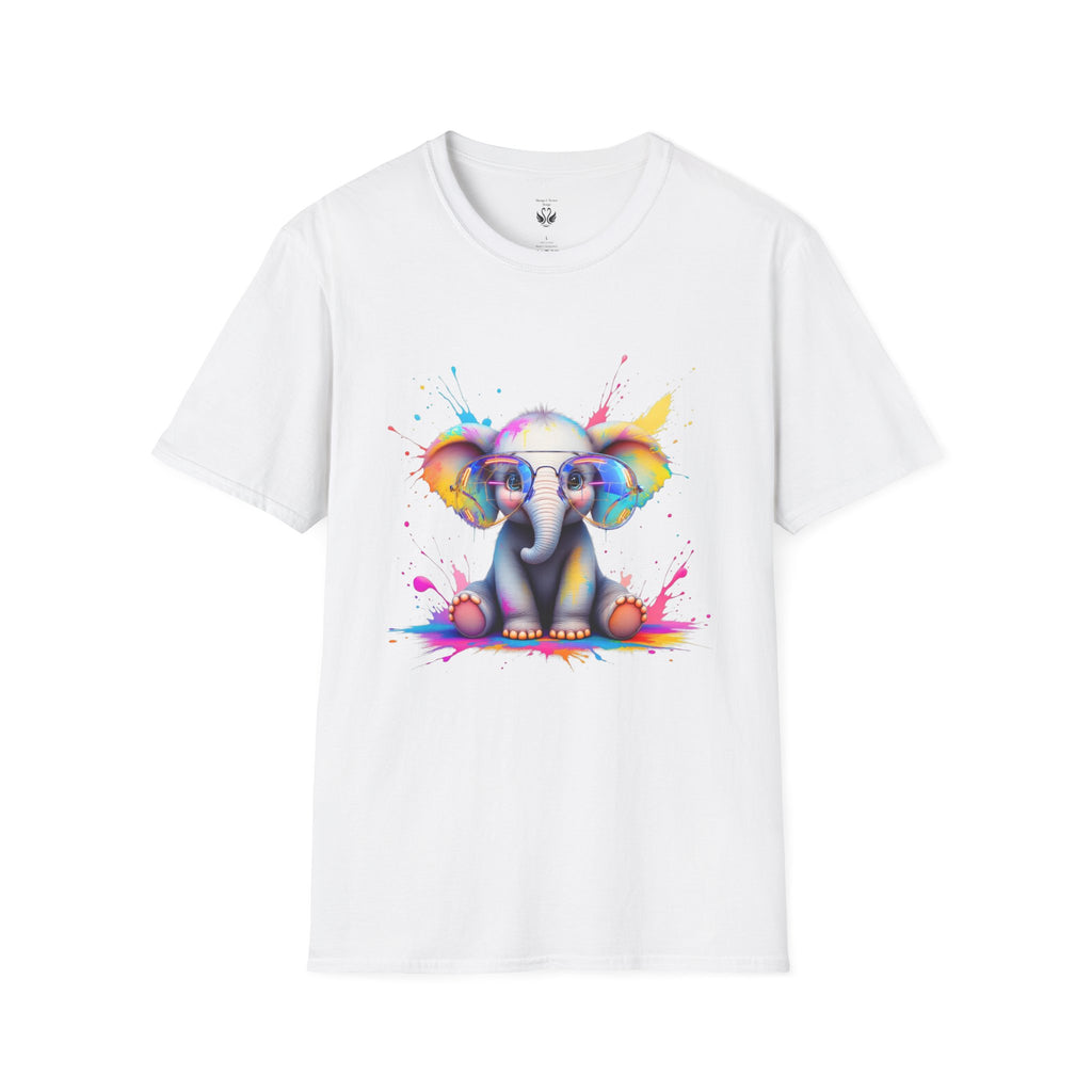 Cute Elephant Graphic T-Shirt, Fun Animal Tee, Gift for Animal Lovers, Casual Wear, Birthday, Eco-Friendly Cotton