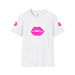 Kiss Lip Graphic Tee – Cute Unisex T-Shirt for Flirty Vibes, Perfect for Valentine's Day, Casual Outings, Gifts, Summer Fashion
