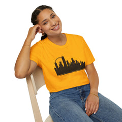 Skyline Unisex T-Shirt | City Lover Tee, Urban Art Shirt, Gift for Travelers, Vibrant Summer Apparel, Graphic T-Shirt