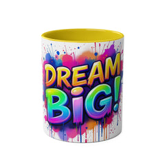 Dream Big Two-Tone Coffee Mug - 11oz Motivational Drinkware
