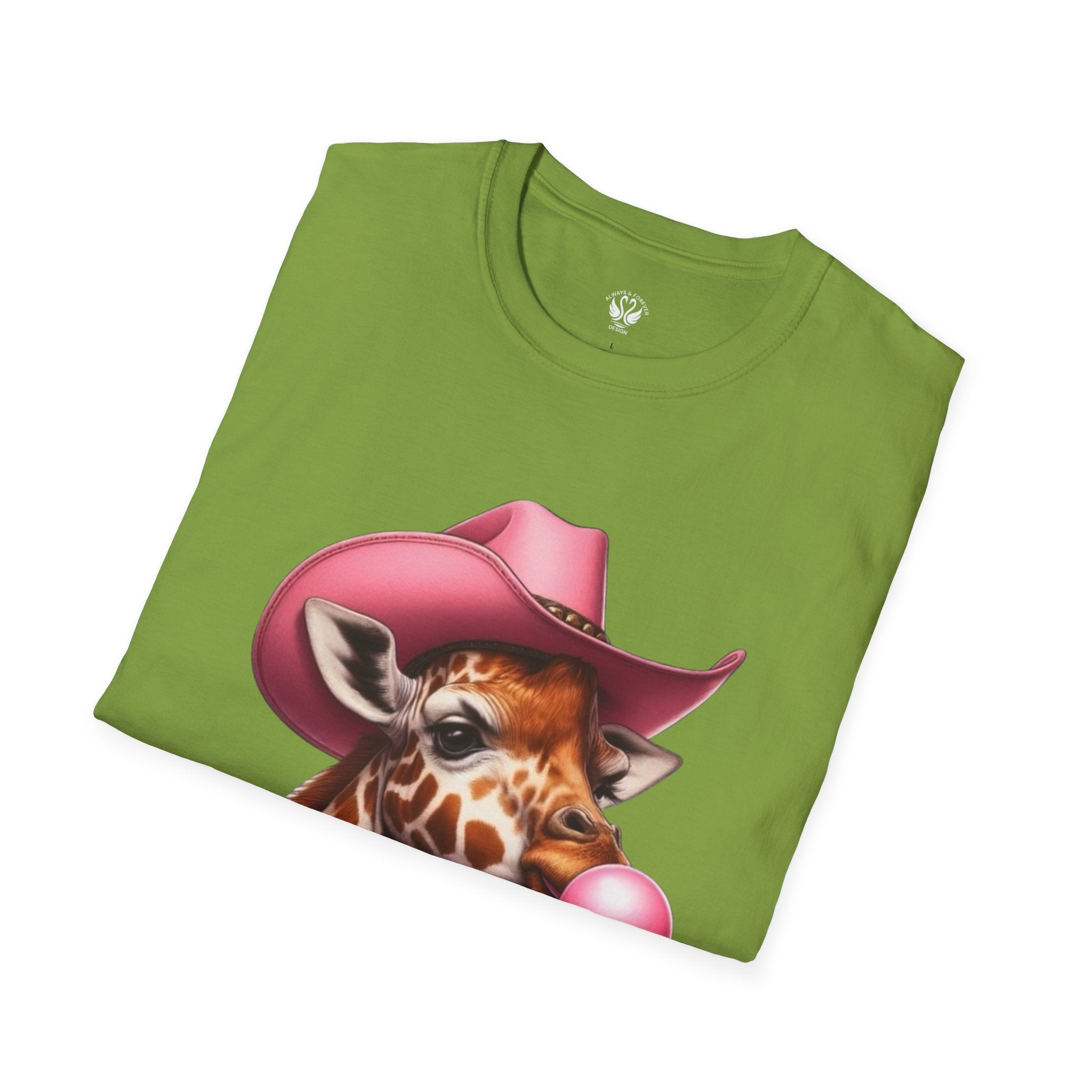 Whimsical Giraffe T-Shirt, Fun Casual Tee, Gifts for Animal Lovers, Birthday Apparel, Cute Graphic Shirt