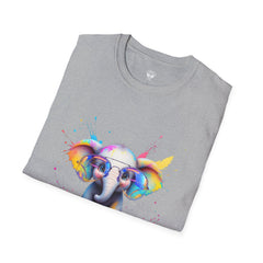 Cute Elephant Graphic T-Shirt, Fun Animal Tee, Gift for Animal Lovers, Casual Wear, Birthday, Eco-Friendly Cotton