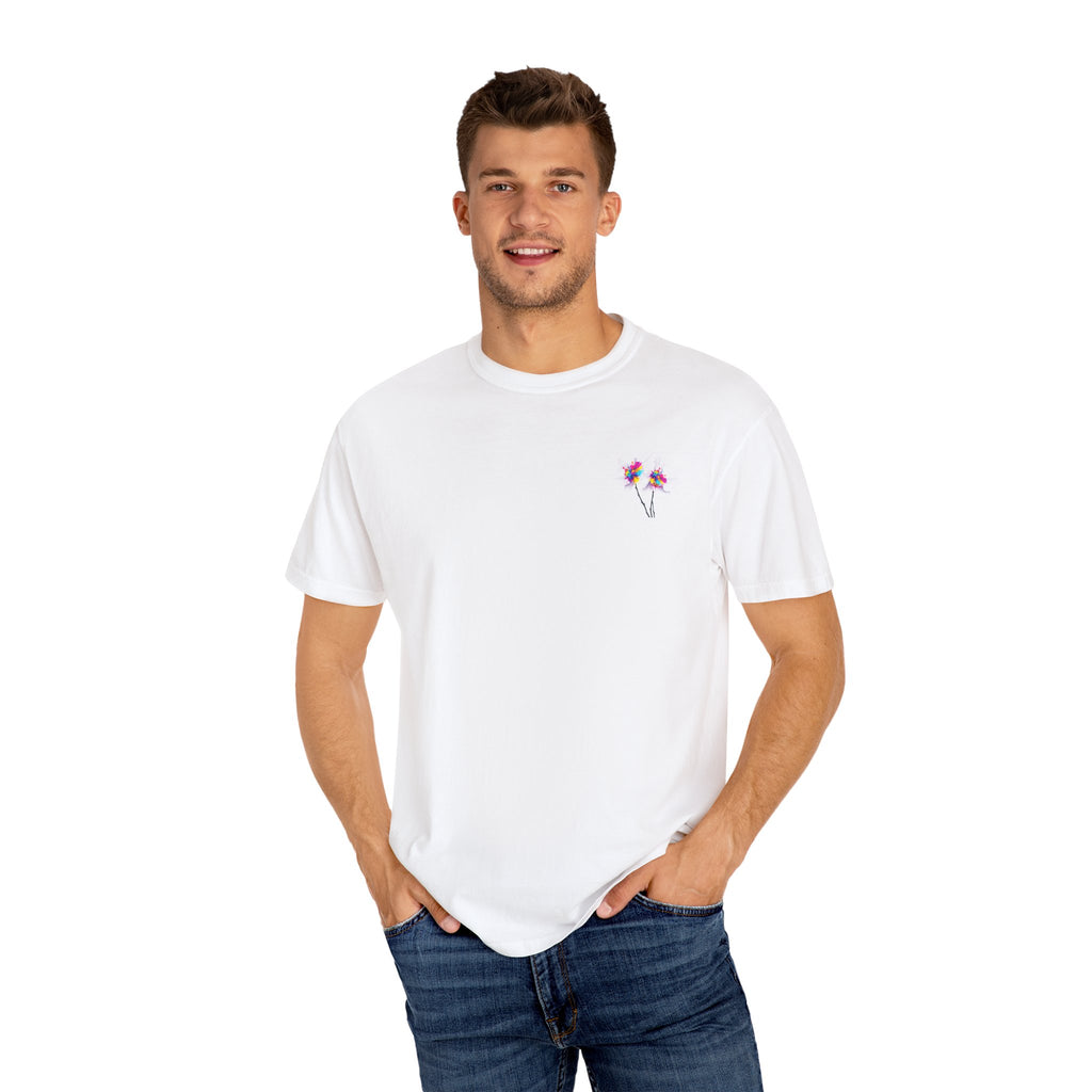 Flower  Unisex Party T-Shirt - Bright & Fun Graphic Tee for Celebrations, Summer Events, Festivals, Birthdays, Casual Wear