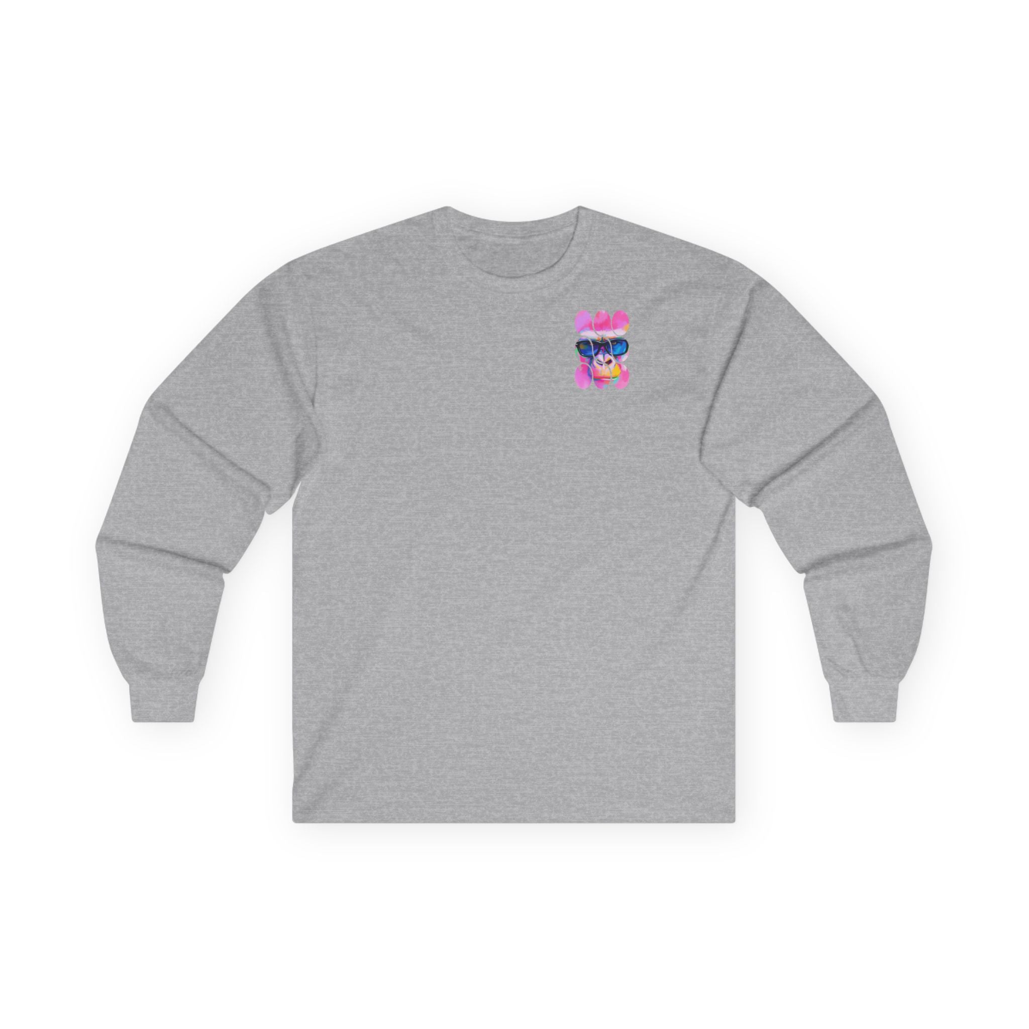 Vibrant Art-Inspired Long Sleeve Tee, Colorful T-Shirt for Artists, Gift for Birthdays, Casual Wear, Festival Outfit, Unique Graphic Tee