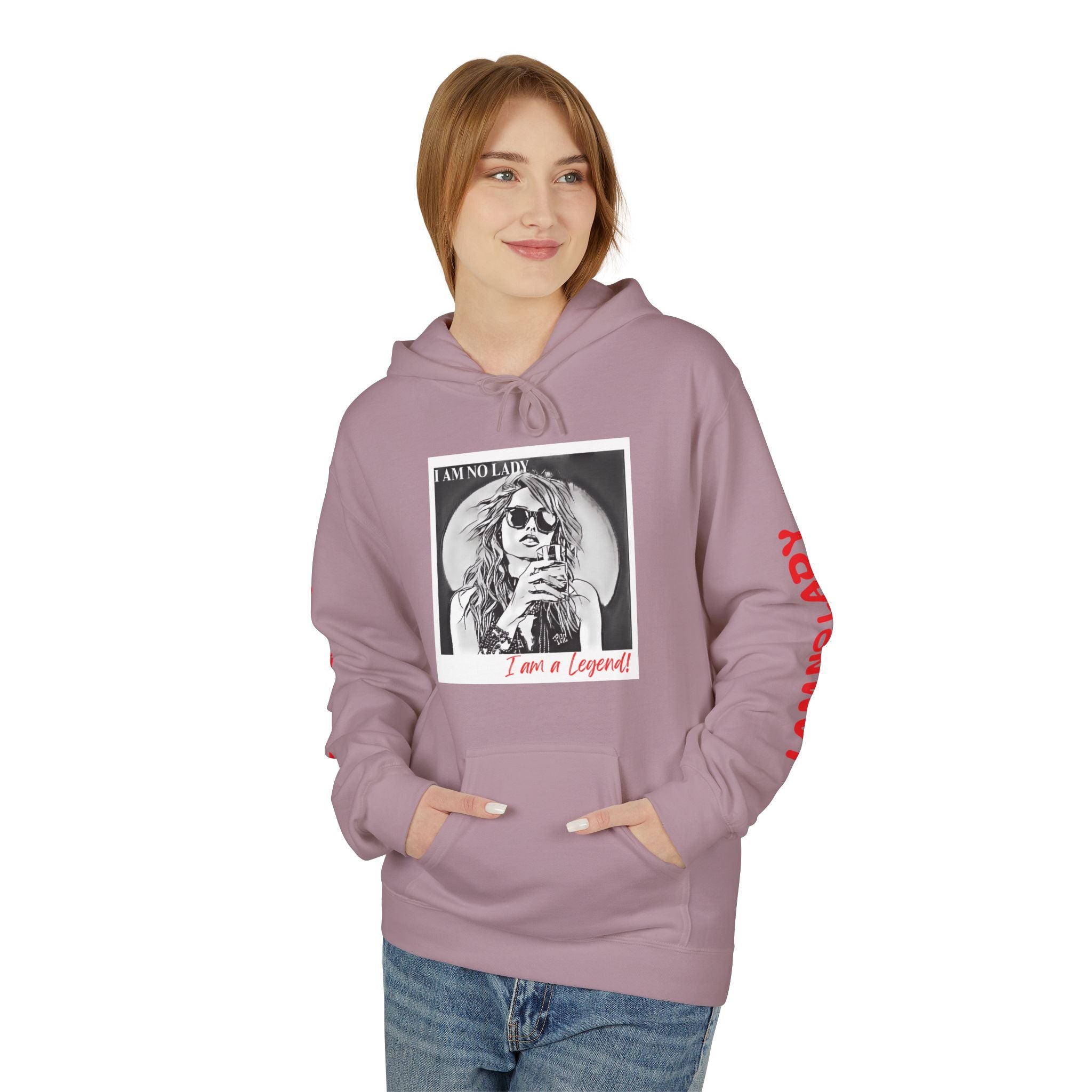 Legendary Spirit Hoodie - Unisex Fleece Sweatshirt, Motivational Gift, Trendy Streetwear, Perfect for Casual Days, Unique Statement Piece