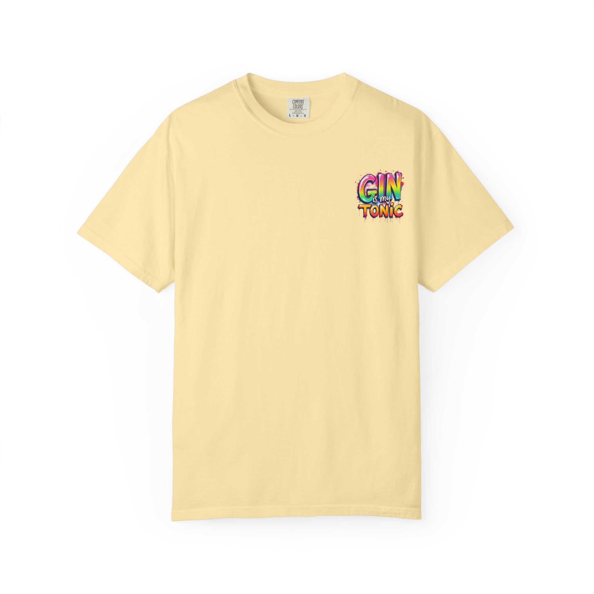 Gin is my Tonic Graphic T-Shirt, Unisex Vintage Tee, Perfect for Festivals, Beach Days, and Casual Wear, Gift for Sun Lovers
