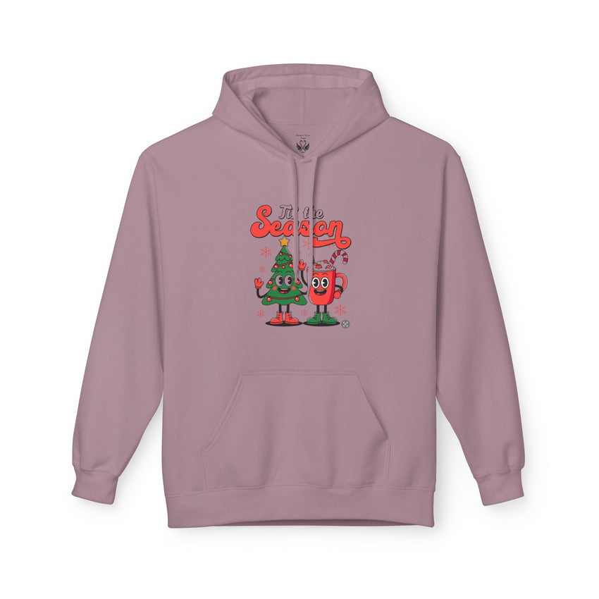 Festive Hooded Sweatshirt, Christmas Gift, Holiday Apparel, Winter Wardrobe, Cozy Sweatshirt, Cute Hoodie, Seasonal Outfit