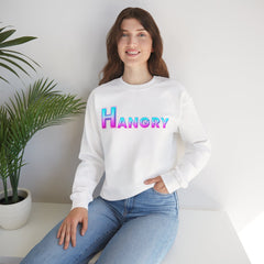 Hangry Unisex Crewneck Sweatshirt - Cozy Gift for Food Lovers, Fall Apparel, Perfect for Casual Outfits, Birthday & Holiday Gifts