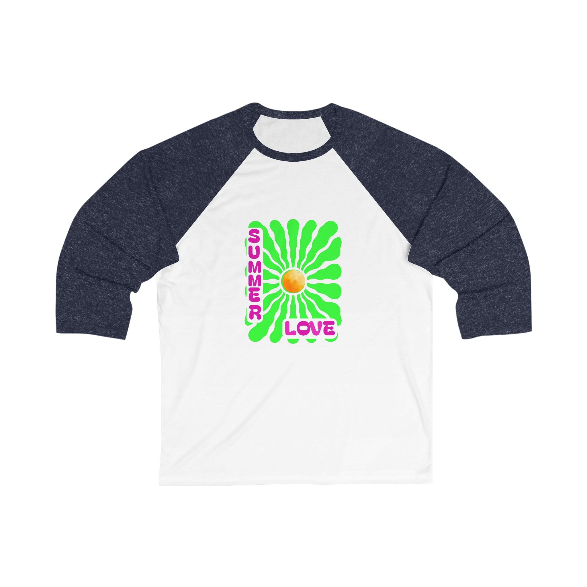 Unisex Summer Love Baseball Tee, Fun Graphic Tee, Casual Wear, Perfect for Summer Festivals, Gift for Beach Lovers