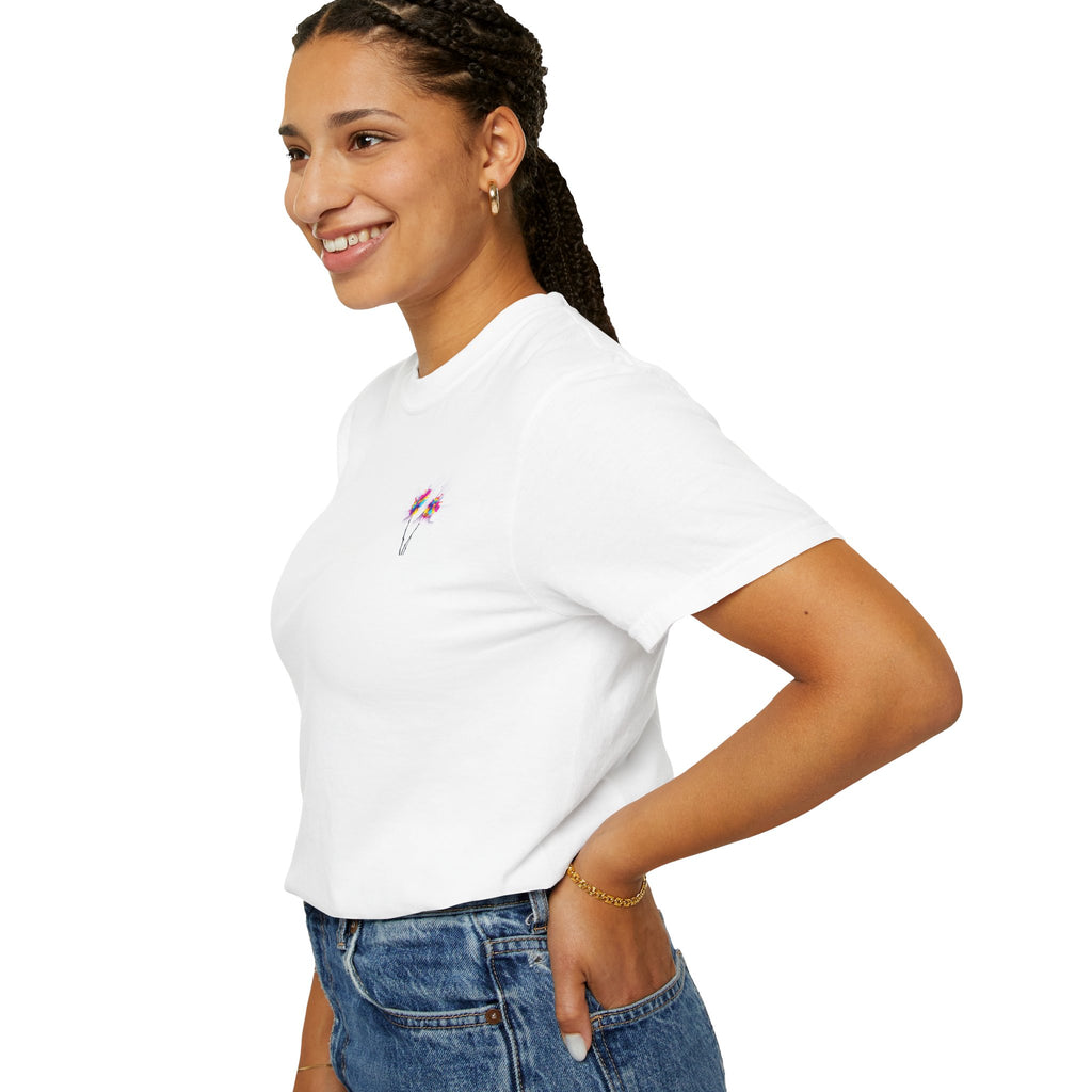 Flower  Unisex Party T-Shirt - Bright & Fun Graphic Tee for Celebrations, Summer Events, Festivals, Birthdays, Casual Wear
