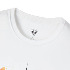 Colorful Skyline Unisex Softstyle T-Shirt | Urban Vibe Shirt | Gift for City Lovers | Summer Fashion | Streetwear