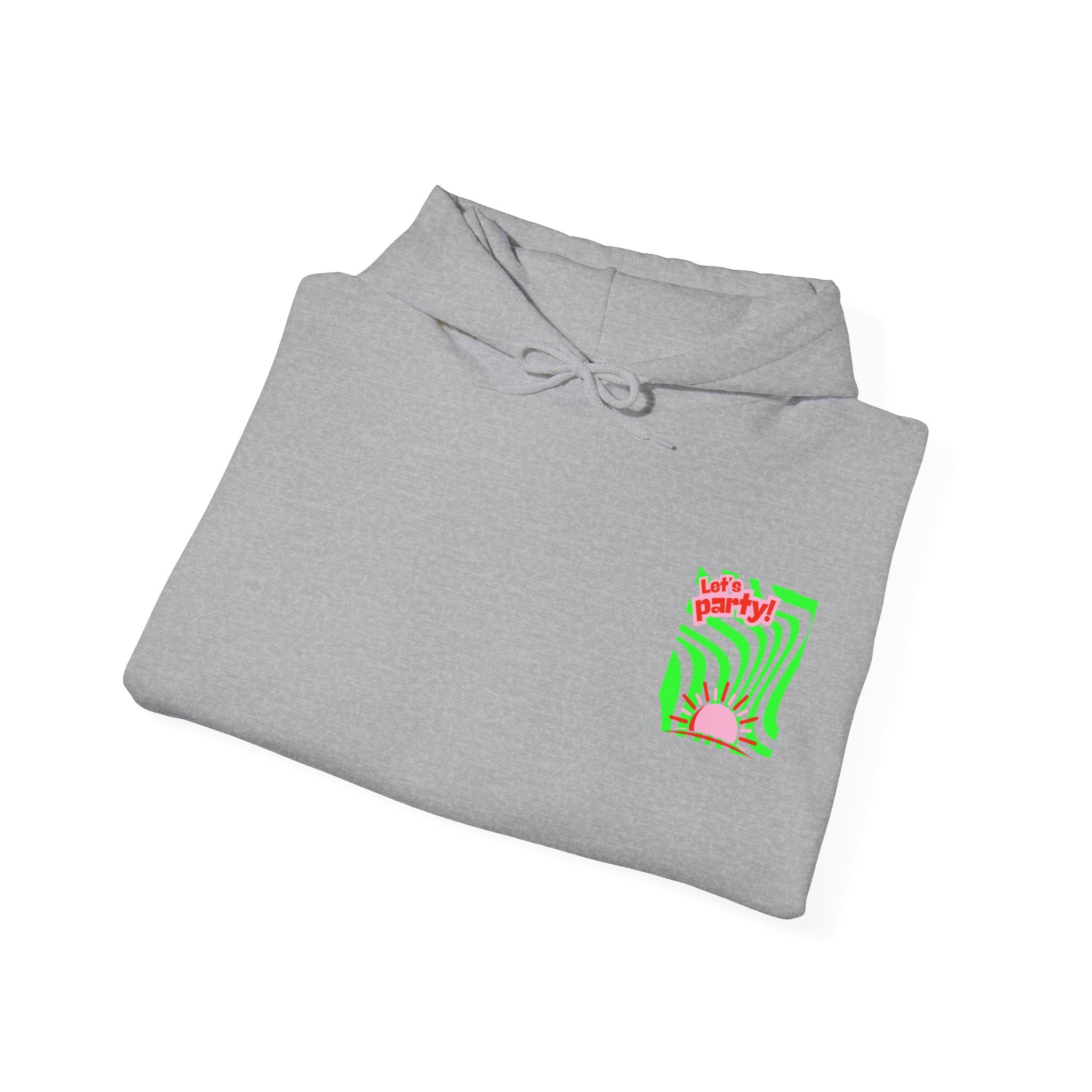 Colorful Party-Themed Hooded Sweatshirt – Perfect for Celebrations, Casual Wear, Gifts, Festivals, Unisex Style