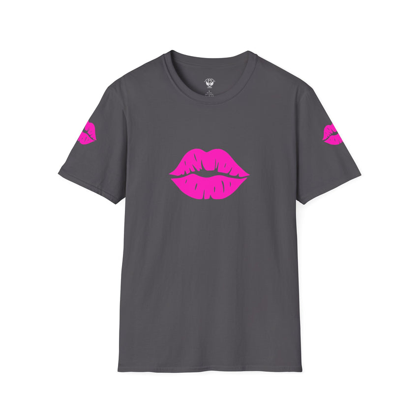 Kiss Lip Graphic Tee – Cute Unisex T-Shirt for Flirty Vibes, Perfect for Valentine's Day, Casual Outings, Gifts, Summer Fashion