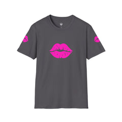 Kiss Lip Graphic Tee – Cute Unisex T-Shirt for Flirty Vibes, Perfect for Valentine's Day, Casual Outings, Gifts, Summer Fashion