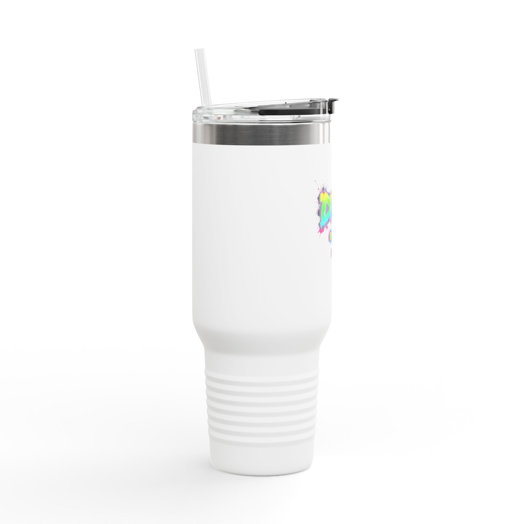 Colorful Insulated Travel Mug - 40oz with Deal Typography for Daily Adventures