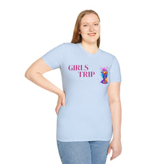 Girls Trip Unisex T-Shirt, Softstyle Tee for Friends, Vacation Apparel, Travel Gear, Girls Night Out, Fun Gifts