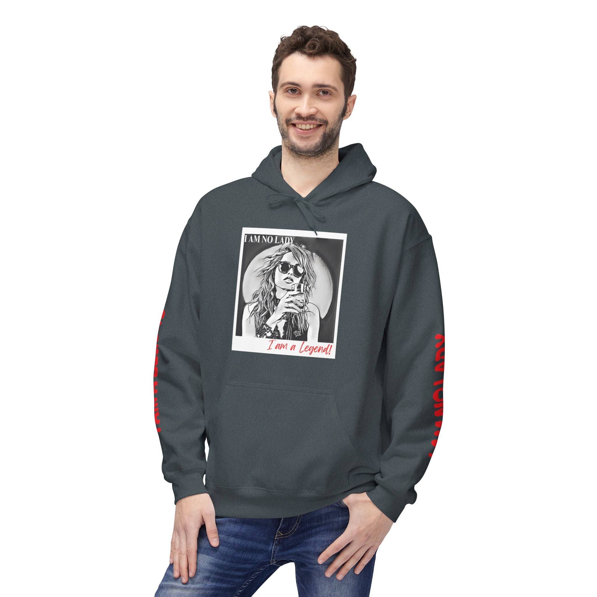 Legendary Spirit Hoodie - Unisex Fleece Sweatshirt, Motivational Gift, Trendy Streetwear, Perfect for Casual Days, Unique Statement Piece