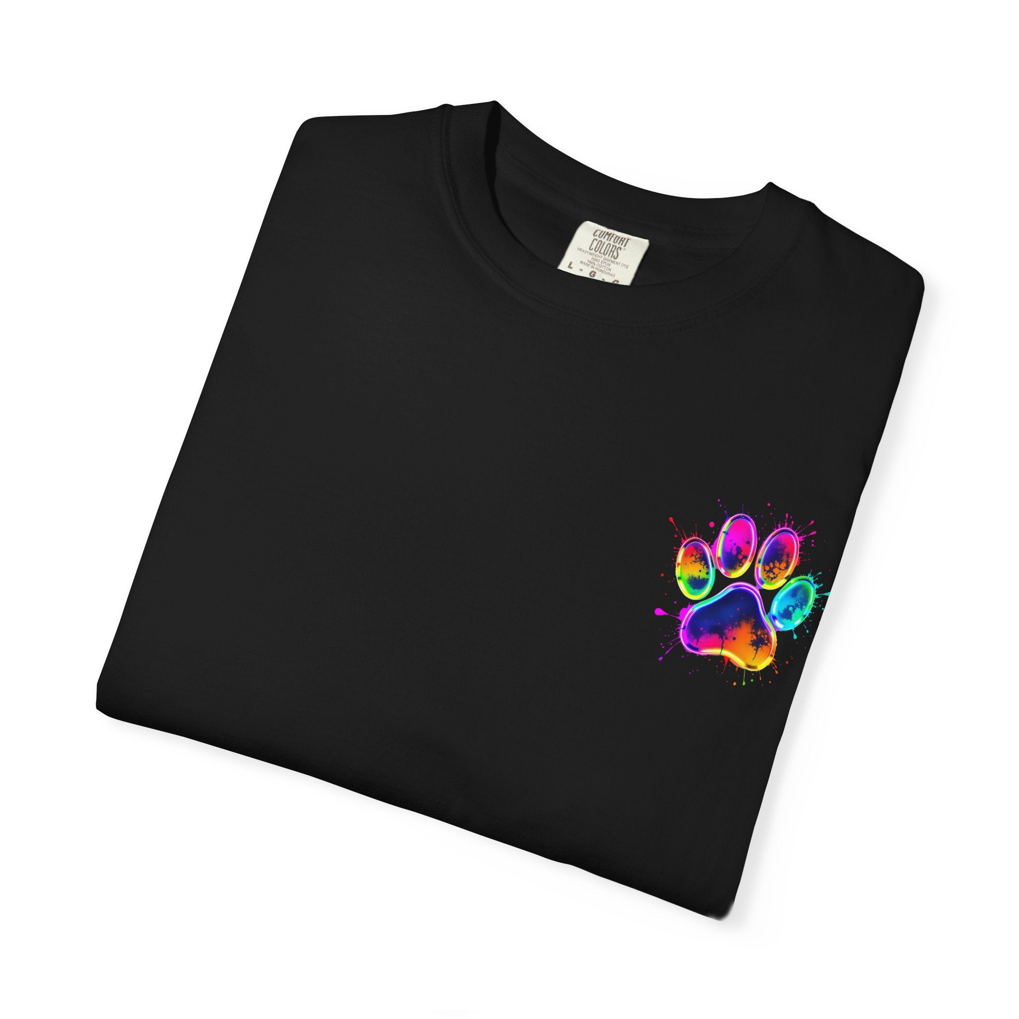 Paw print Graphic T-Shirt, Unisex Vintage Tee, Perfect for Festivals, Beach Days, and Casual Wear, Gift for Sun Lovers