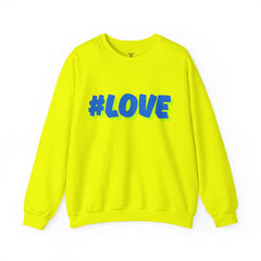 #Love Unisex Heavy Blend™ Crewneck Sweatshirt - Cozy Gift for Friends, Valentine's Day, Casual Wear, Gift for Her, Everyday Comfort